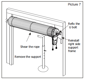 reinstall right-side support frame