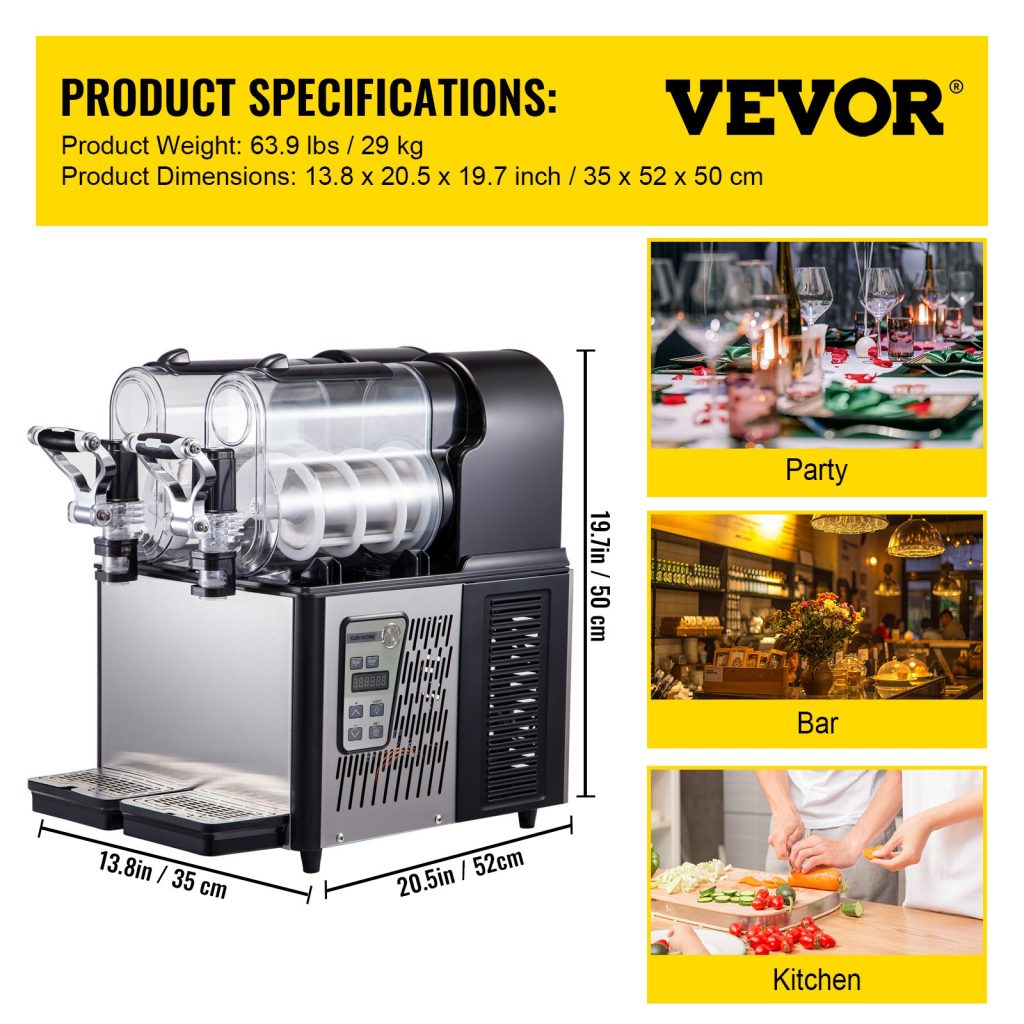 vevor slushy machine specification