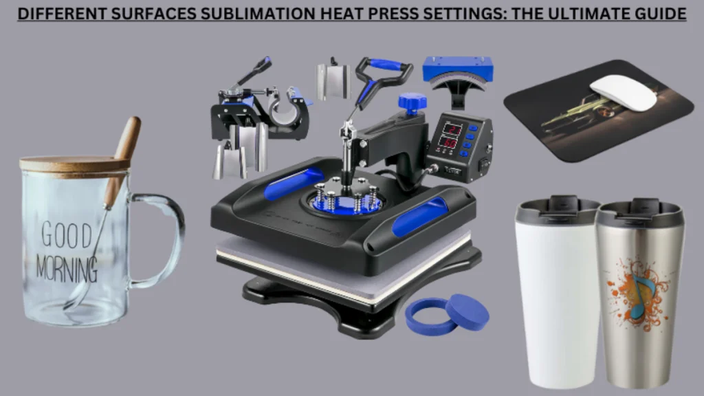 Configuraciones de prensa de calor para diversos materiales.