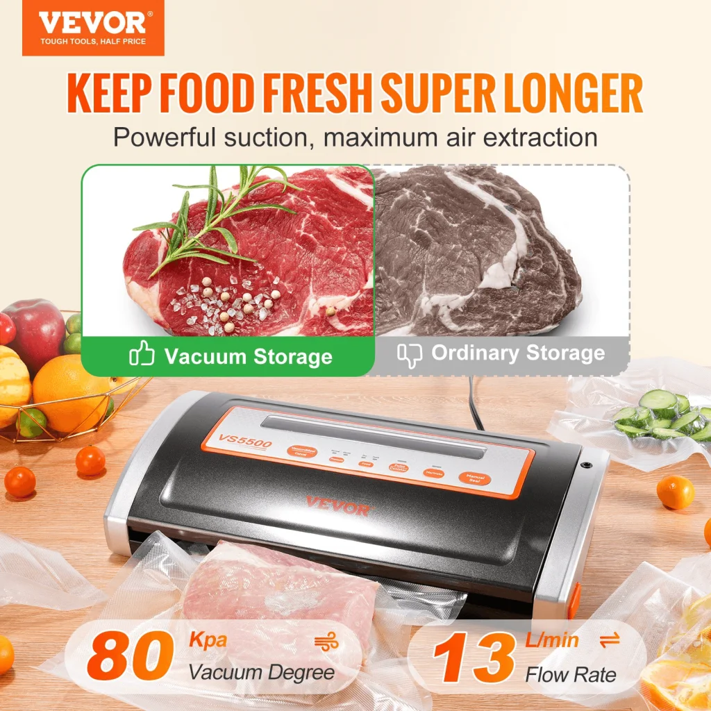 use VEVOR vacuum sealer for best results