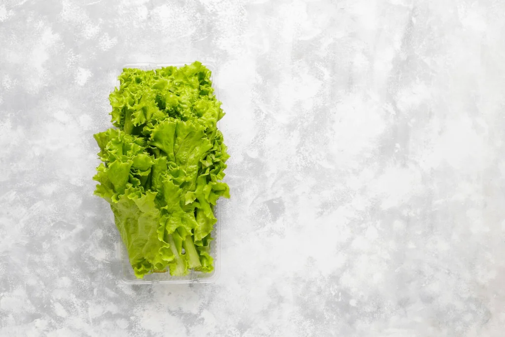 vacuum-sealed lettuce