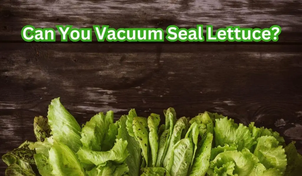 can you vacuum-seal lettuce