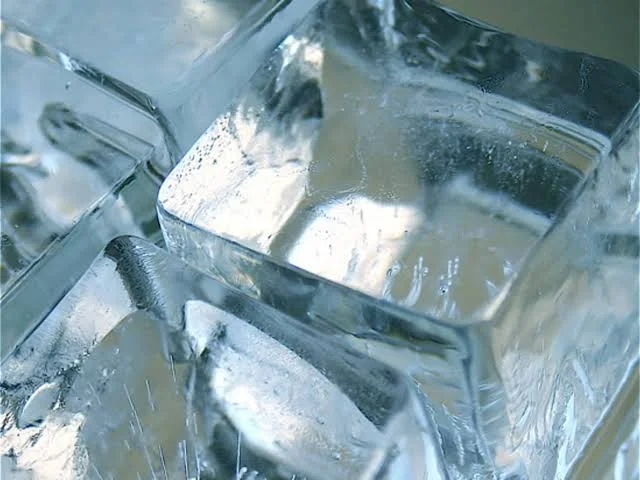 distilled-water-made clear ice cube spheres