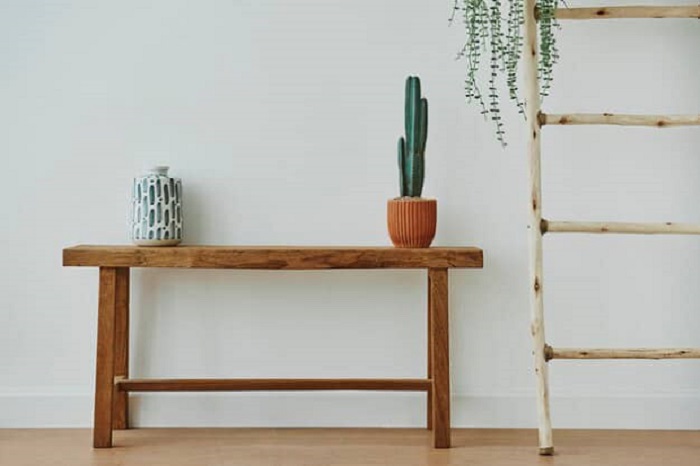 DIY console table built