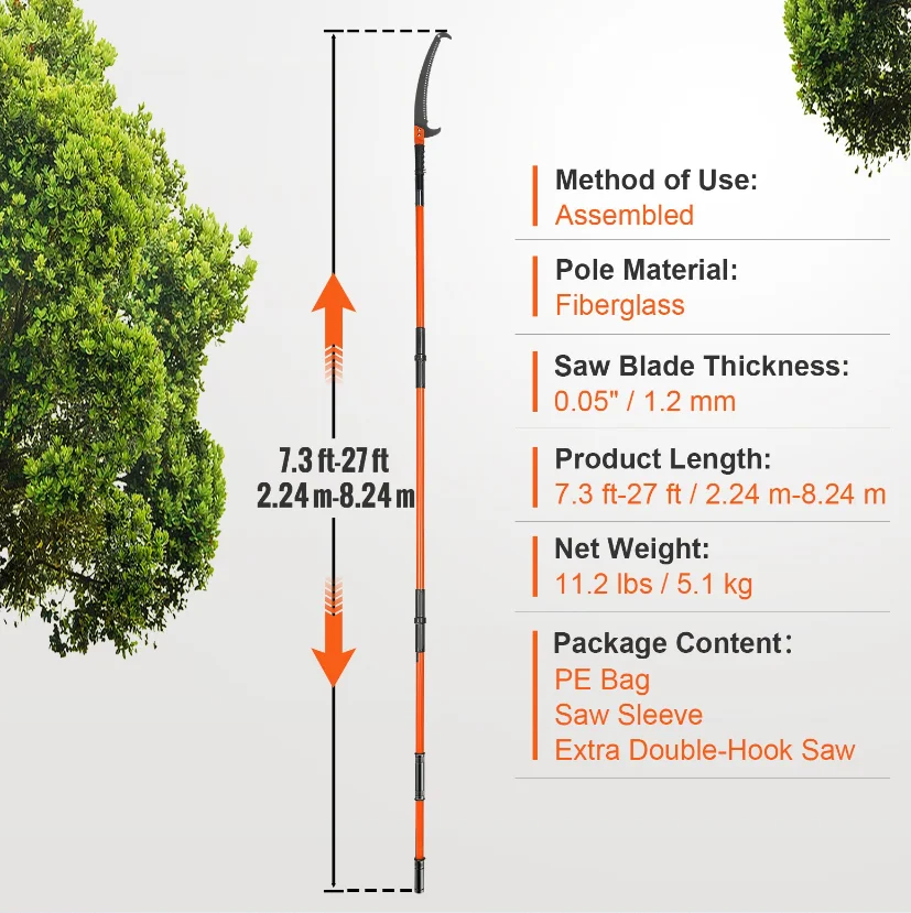 Features of vevor tree pruner