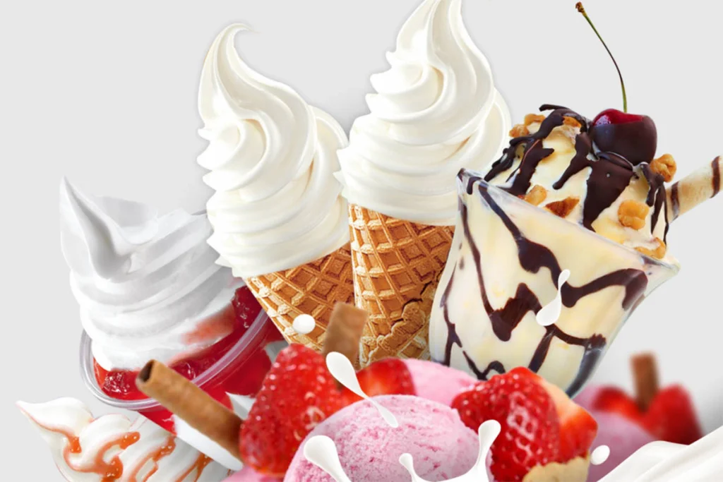 Flavoring options for dairy-free soft serve