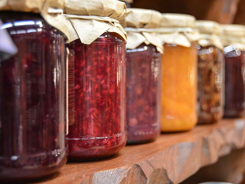 food canned using distilled water as a medium 