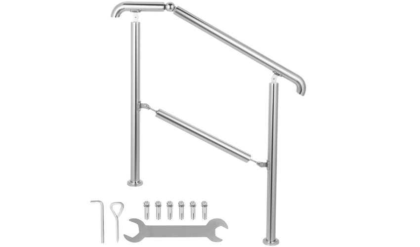 VEVOR Indoor/Outdoor Stainless Steel Stair Handrail