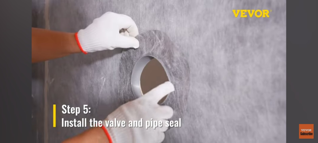 Install valve and pipe