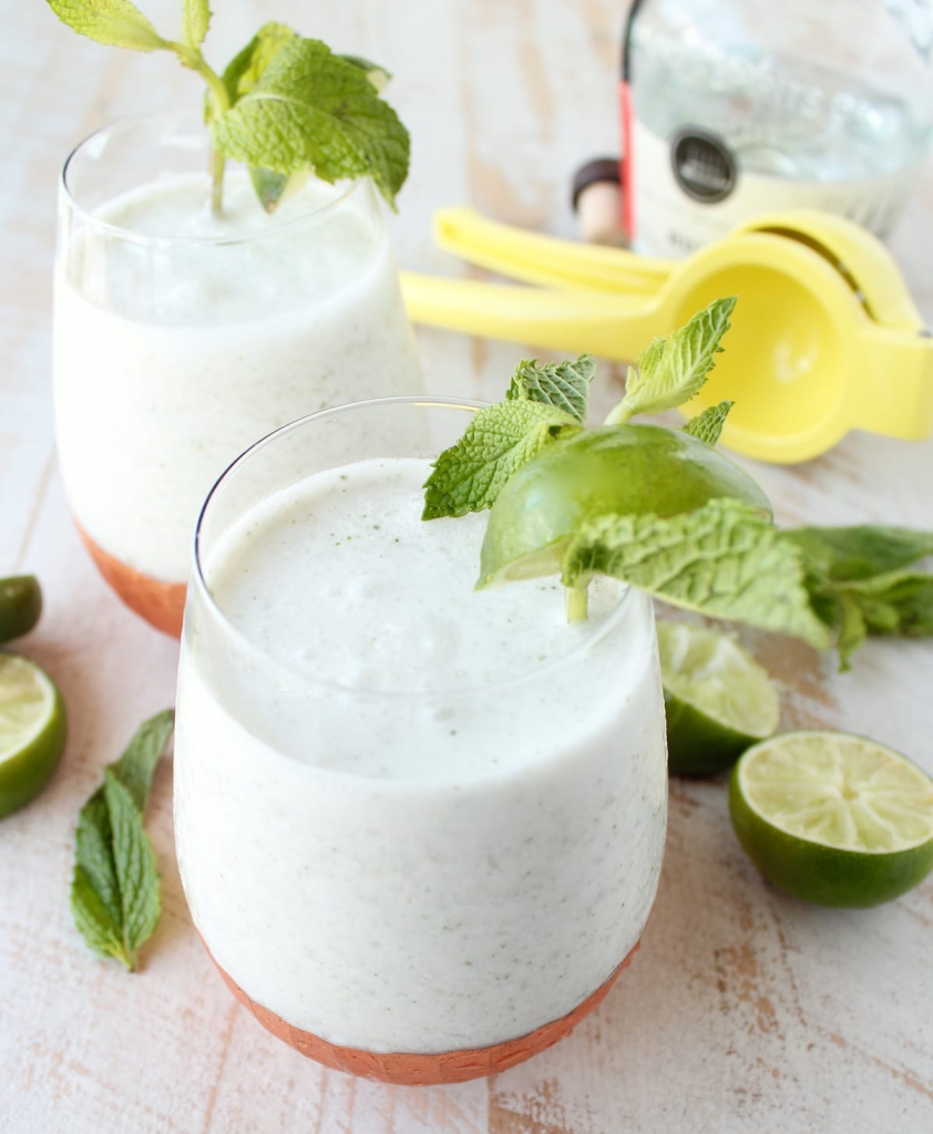 Toasted Frozen Coconut Mojito