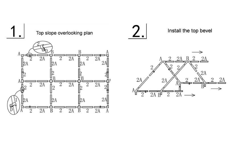 the top slope overlooking plan