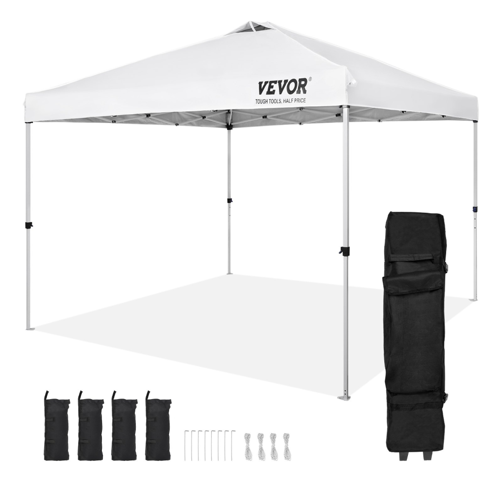 VEVOR Pop Up Canopy Tent, 10 x 10 ft 250D: Best Stability