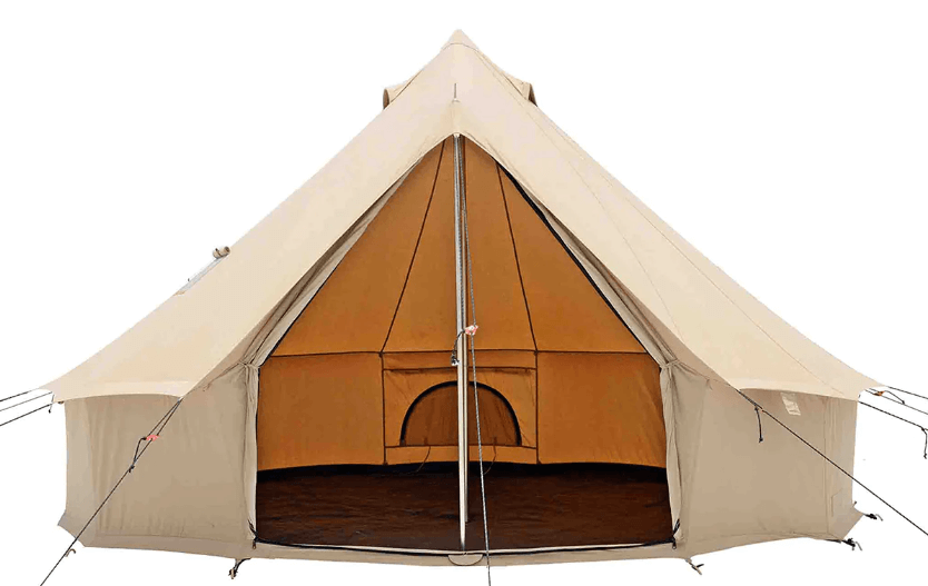 White duck regatta canvas bell tent