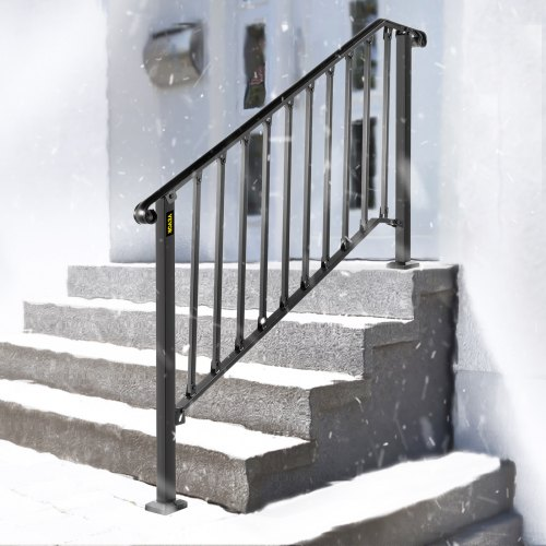 the wrought iron railings