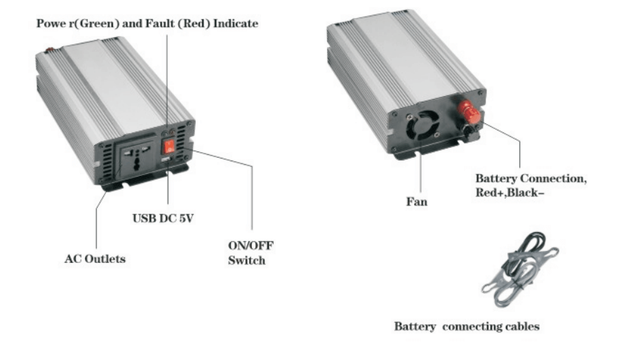 150-600 watts modified sine wave inverter