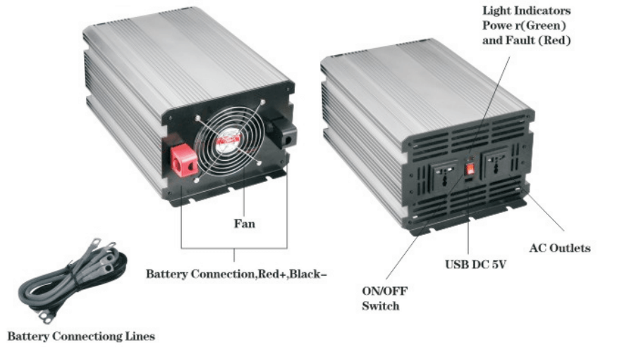 3000-4000 watt modified sine wave inverter