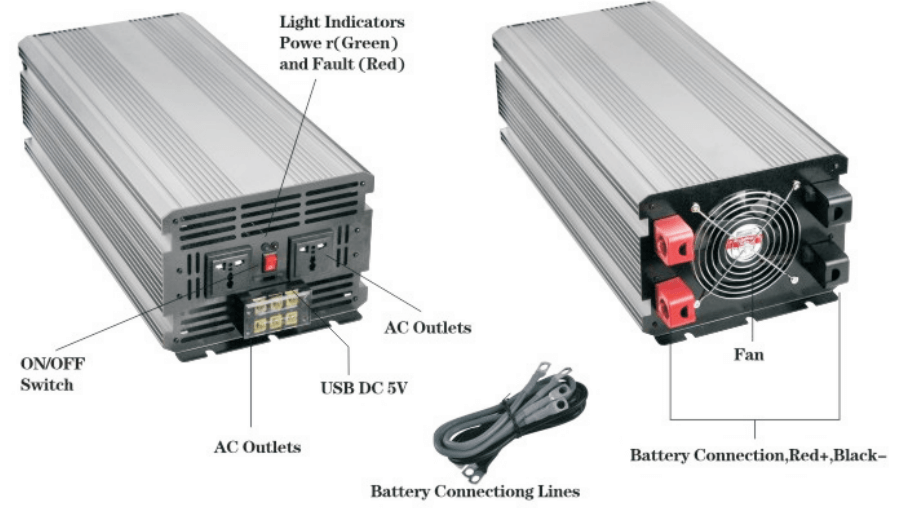 5000-6000 watt pure sine wave inverter