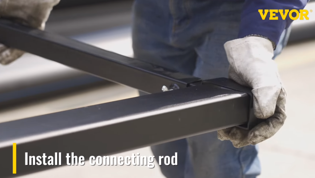 Add the connecting rod (Tighten the screws)