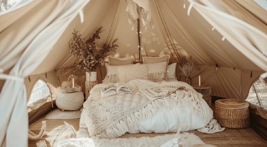 Bell tent decoration