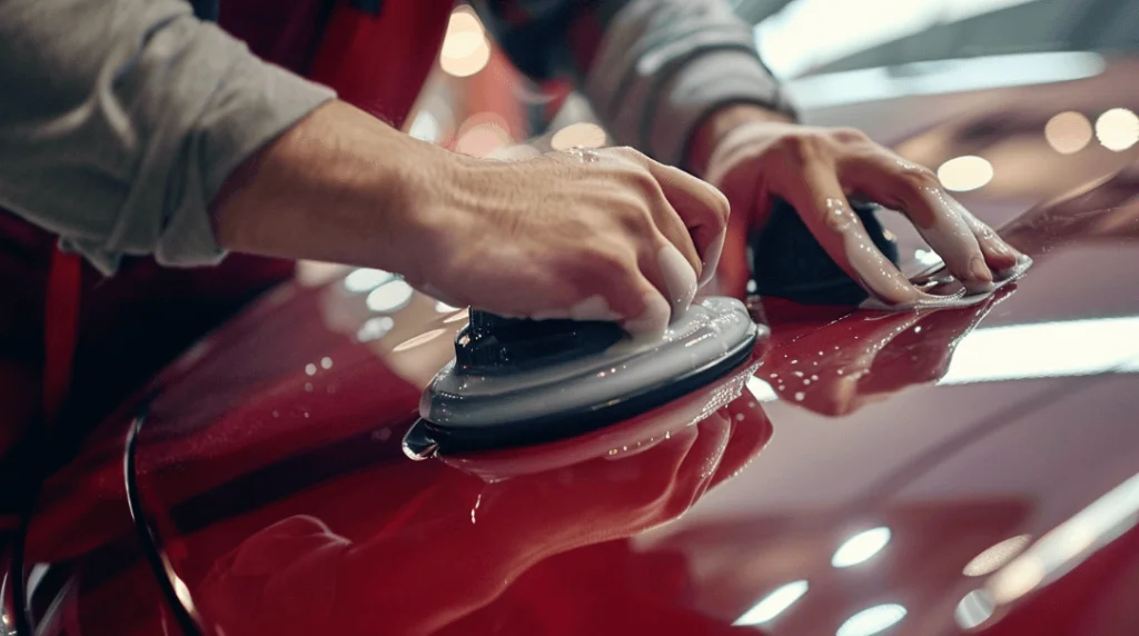 Car waxing possesses greater hydrophobic properties