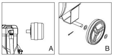 install air filter and wheel