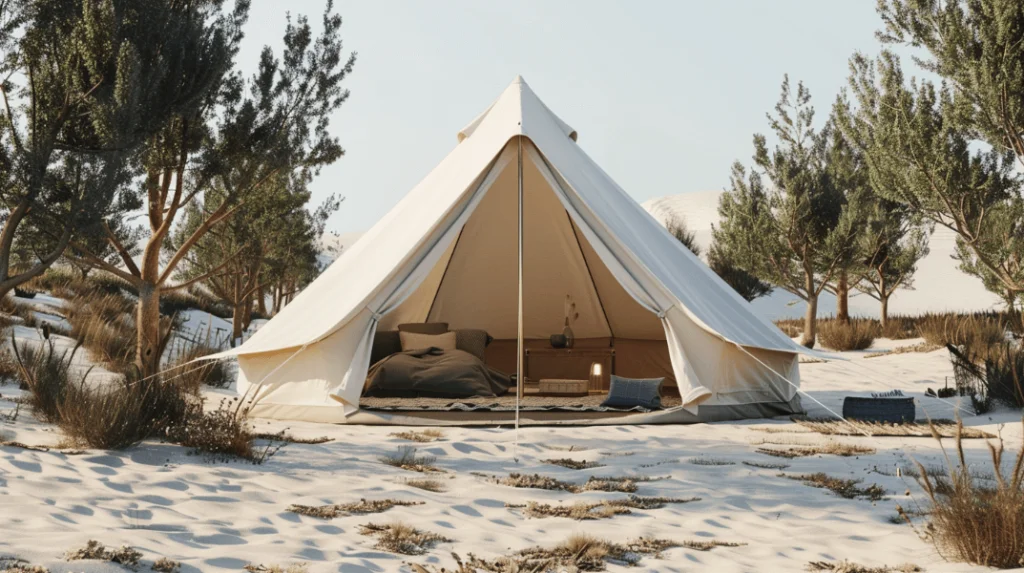 tent for a minimalist experience