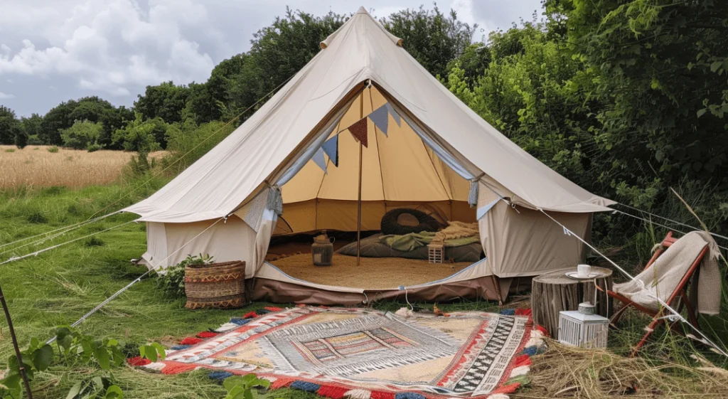 Tent for rustic family retreat