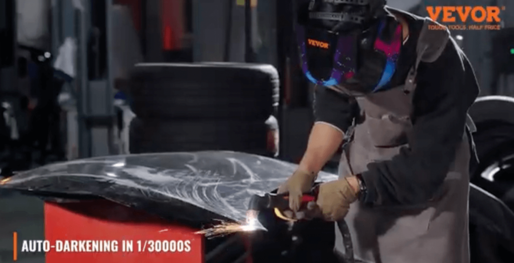 VEVOR auto-darkening welding helmet