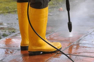 Cleaning with Pressure Washer