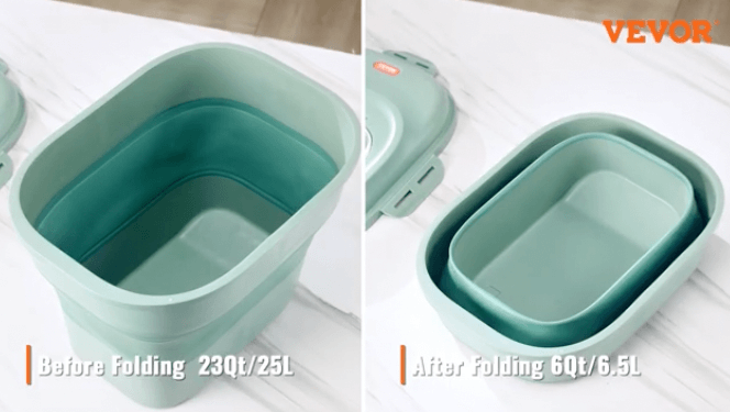 VEVOR collapsible dog food storage container with a foldable design