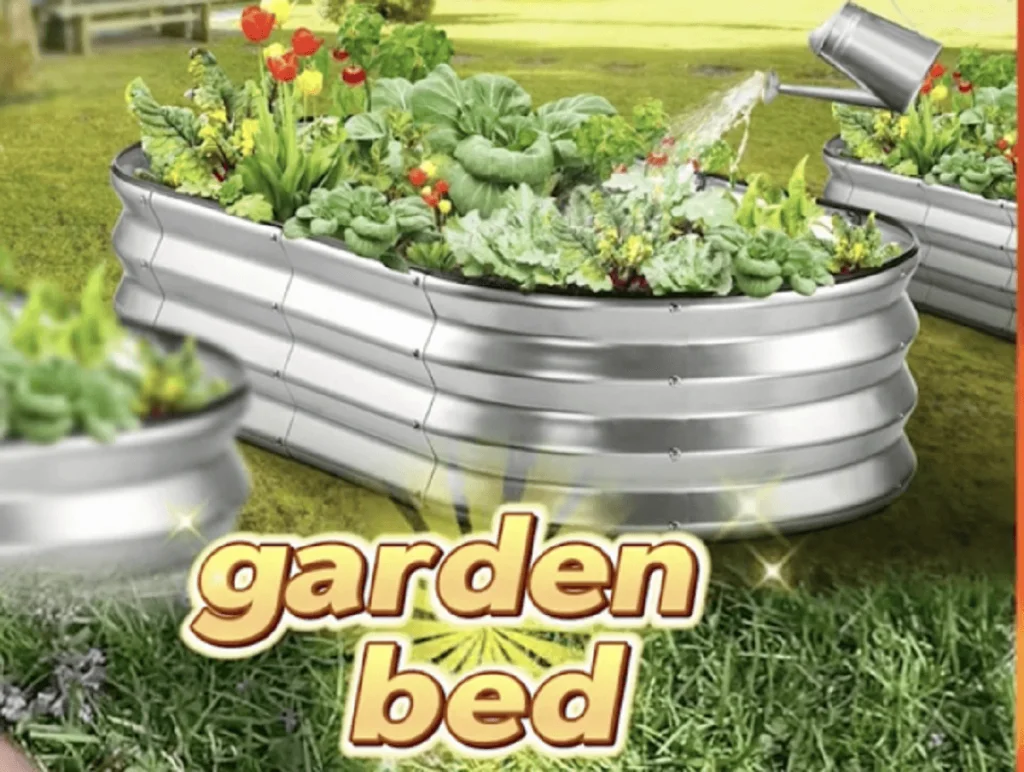 cama de jardín elevada galvanizada