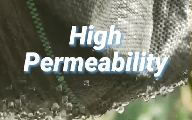 high-permeability landscape fabric