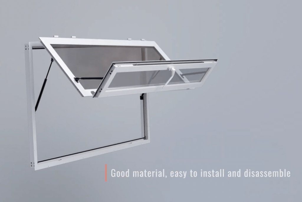 how to install a concession window