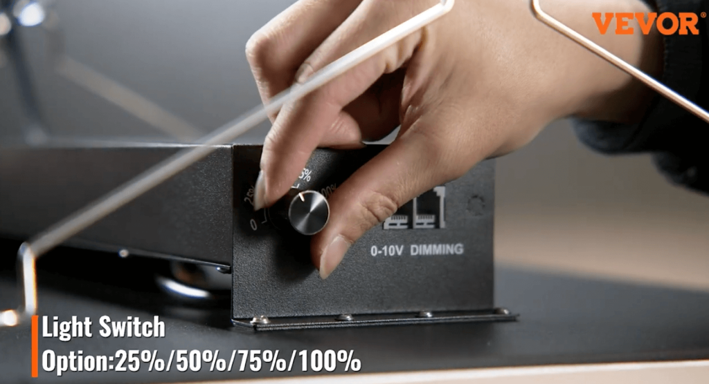 Operating the 300W VEVOR plant grow light