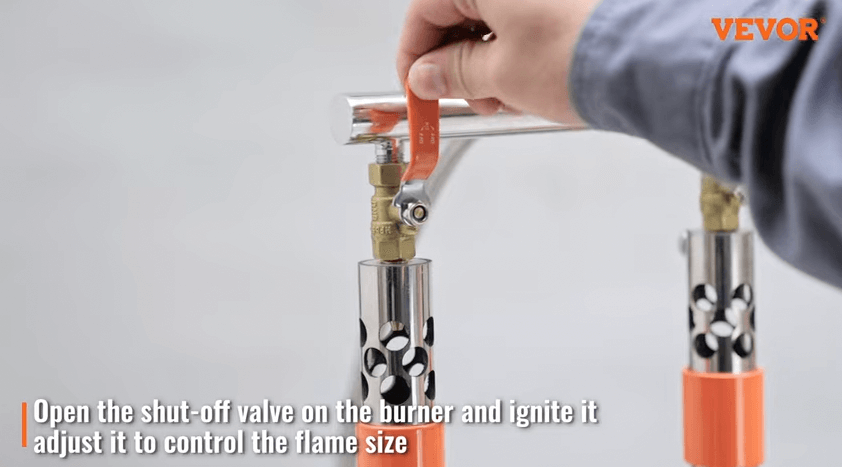 operating the VEVOR propane gas forge