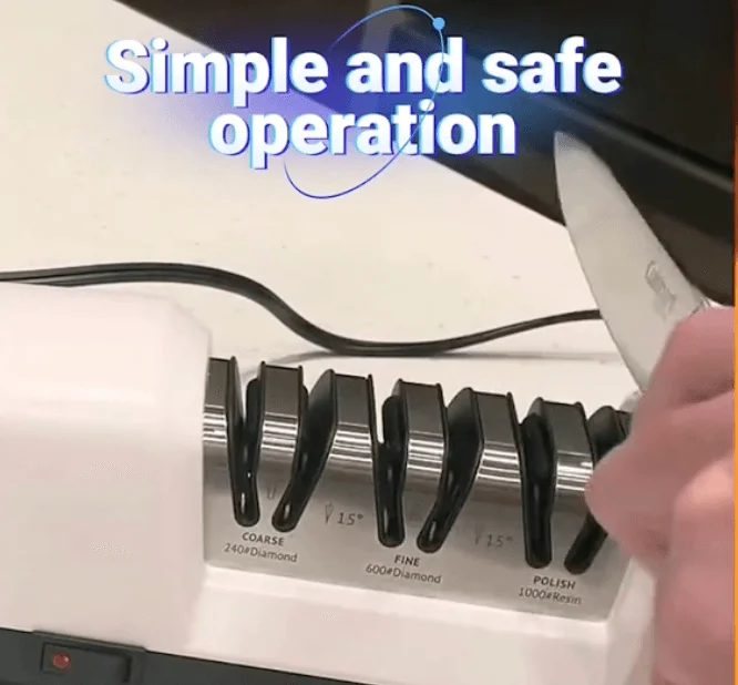 simple and safe knife sharpening operation