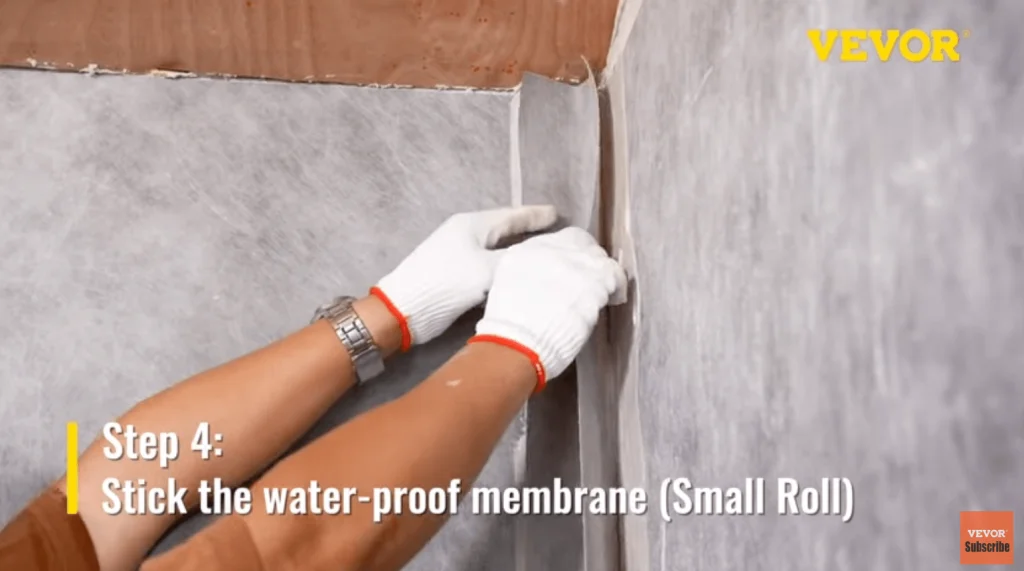 apply waterproof membrane