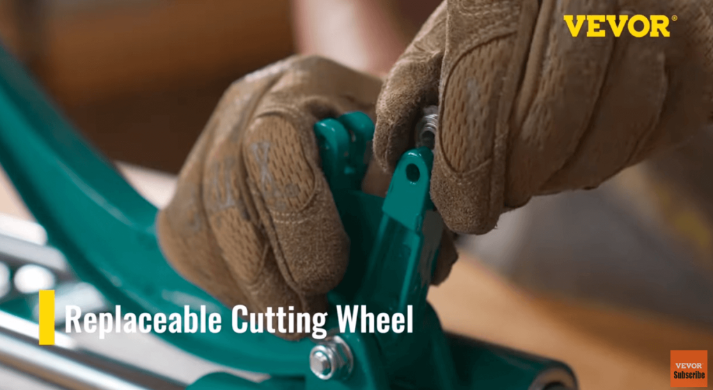 tile cutter with replaceable cutting wheel