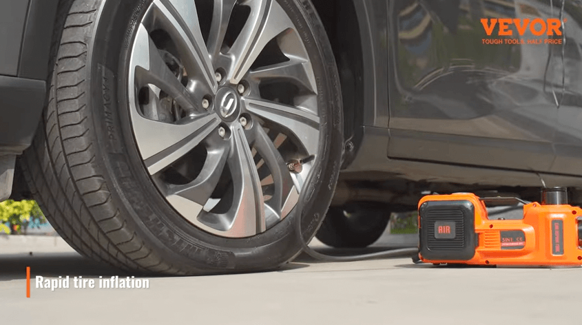 using the included pump in the VEVOR hydraulic car floor jack