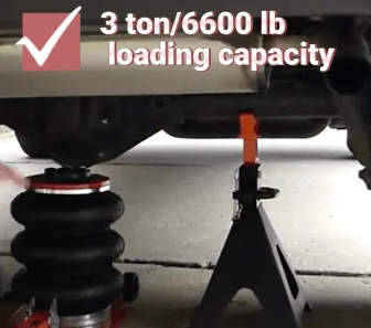 using the VEVOR 6-ton jack stands