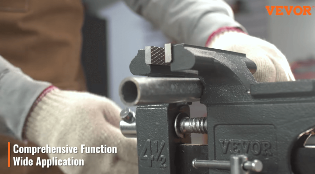 Using the VEVOR 4.5-inch bench vise