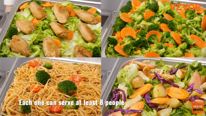 using the VEVOR chafing dish set