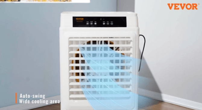 using the VEVOR evaporative air cooler