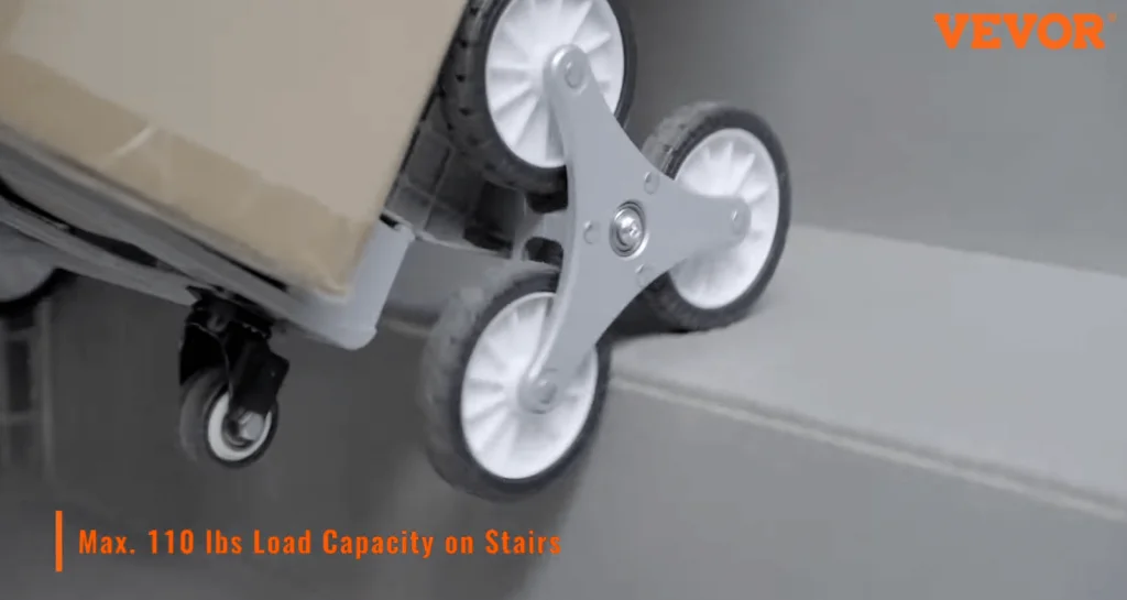 using the VEVOR stair-climbing cart