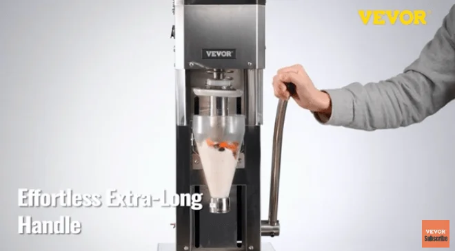 Using the VEVOR yogurt ice-cream blending machine