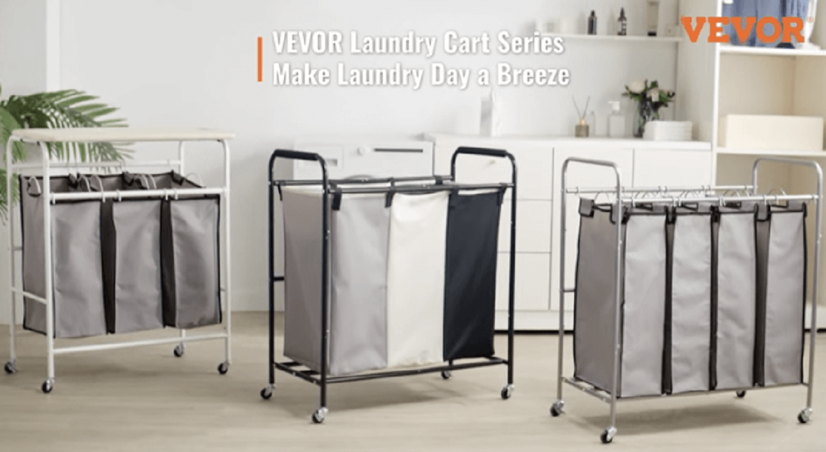 vevor 3 section laundry basket