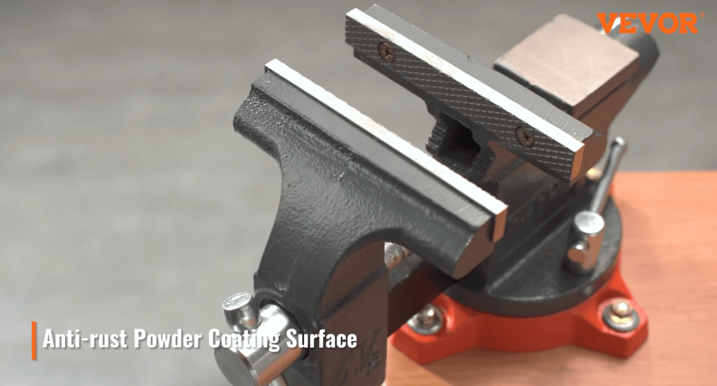 using the VEVOR bench vise