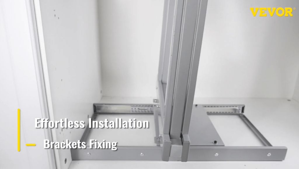 VEVOR cabinet organizer installation