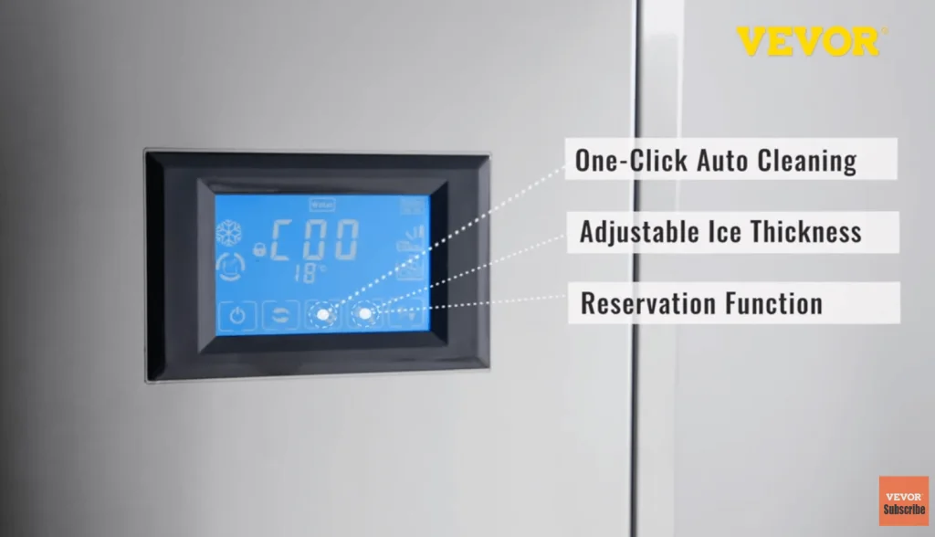 VEVOR commercial ice maker intelligent controls