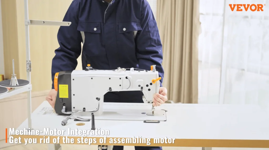 VEVOR lockstitch sewing machine with motor integration